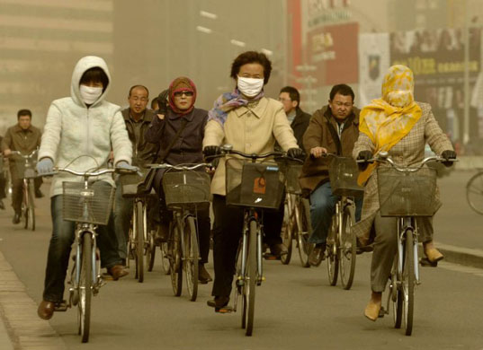 diesel fumes EU smog china