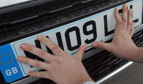 number plate thefts stealing crime