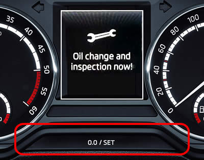 How to reset the inspection / service warning on the Skoda Octavia Mk3 iii inc VRS