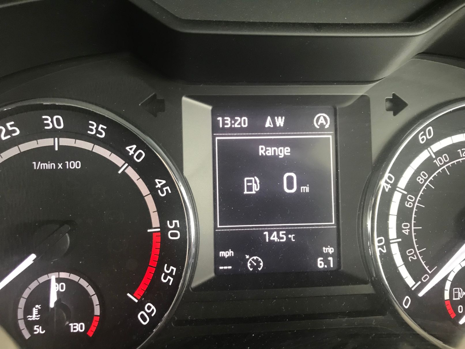 Running on Fumes. Just how much fuel do you have on empty? Skoda Octavia MK3