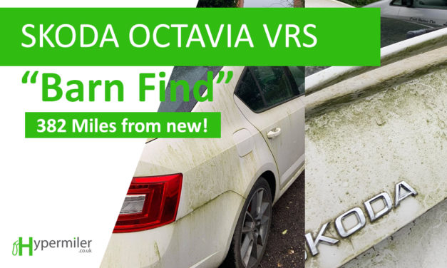 Modern day Skoda Octavia VRS barn find. 6 years, 382 miles and a lot of grime