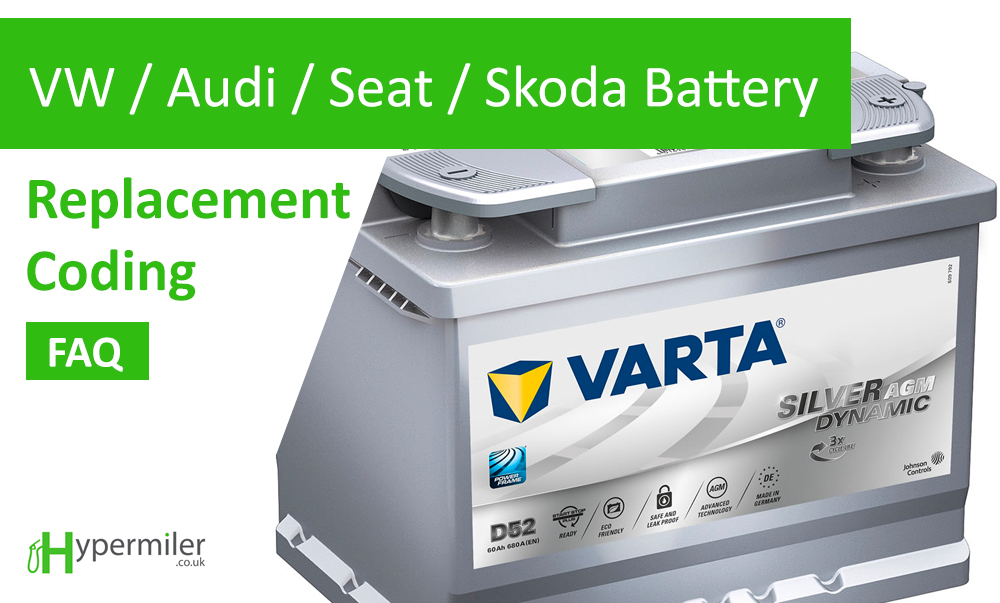 096 AGM START STOP VOLKSWAGEN / AUDI / SEAT / SKODA CAR BATTERY