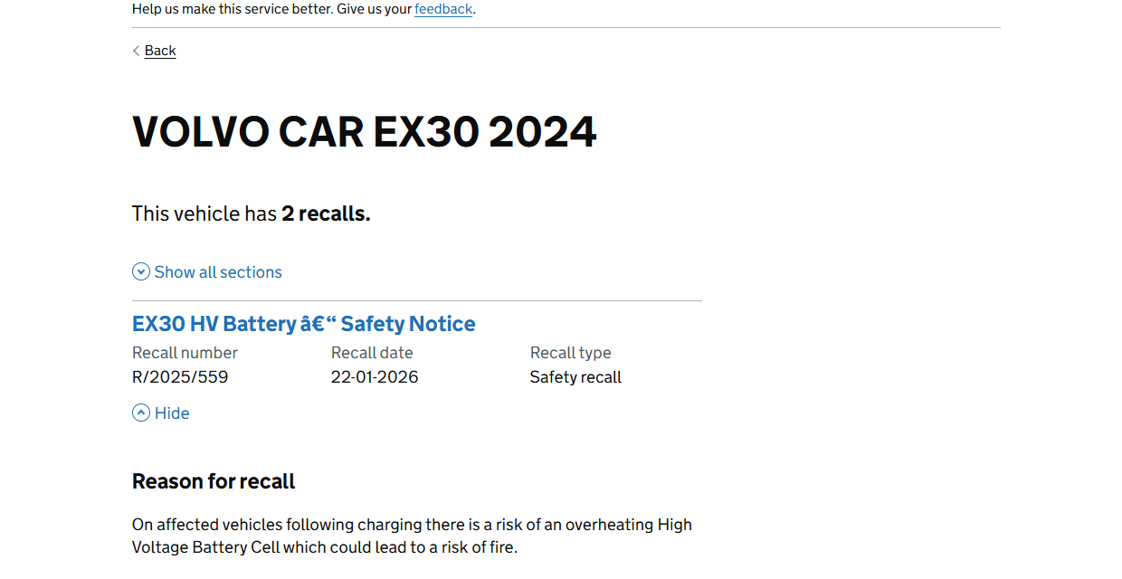 The Volvo EX30 Recall Is Now Official in the UK — But Owners Are Still Waiting for Answers