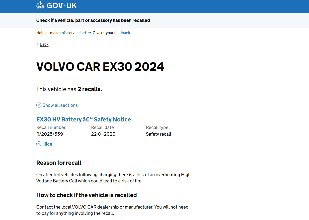 The Volvo EX30 Recall Is Now Official in the UK — But Owners Are Still Waiting for Answers
