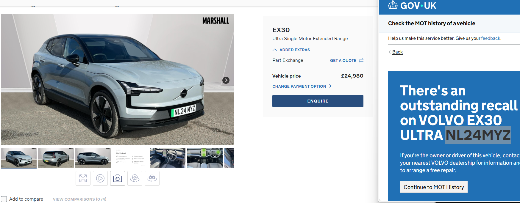 Volvo is illegally selling recalled EX30s to unsuspecting buyers